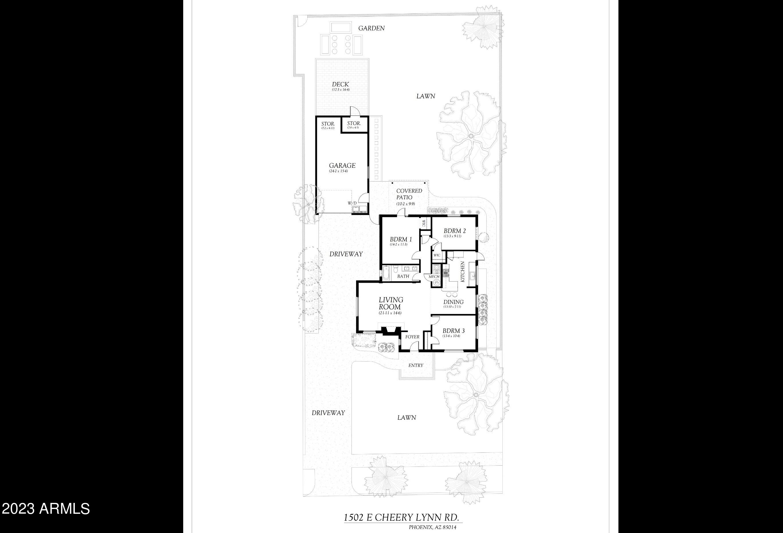 1502 East Cheery Lynn Road Phoenix, AZ 85014 - Photo 10 of 51 Site Plan