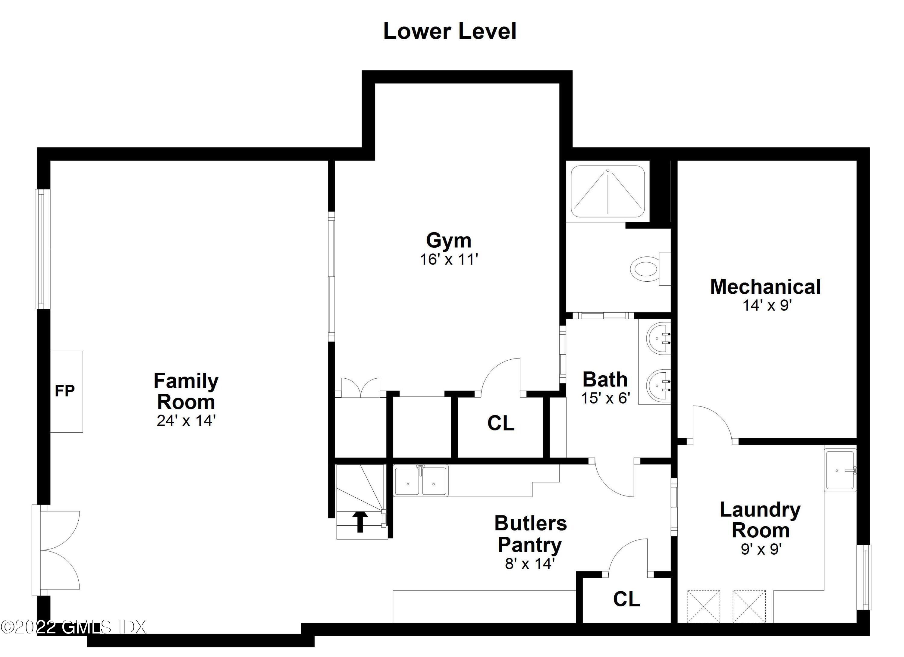 121 Clapboard Ridge Road Greenwich, CT 06830 - Photo 22 of 23 a picture of a floor plan