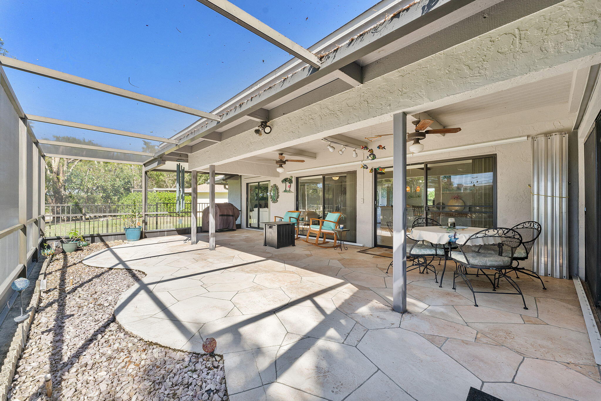 6206 Springdale Way Delray Beach, FL 33484 - Photo 19 of 38 a large room with pool table and glass windows