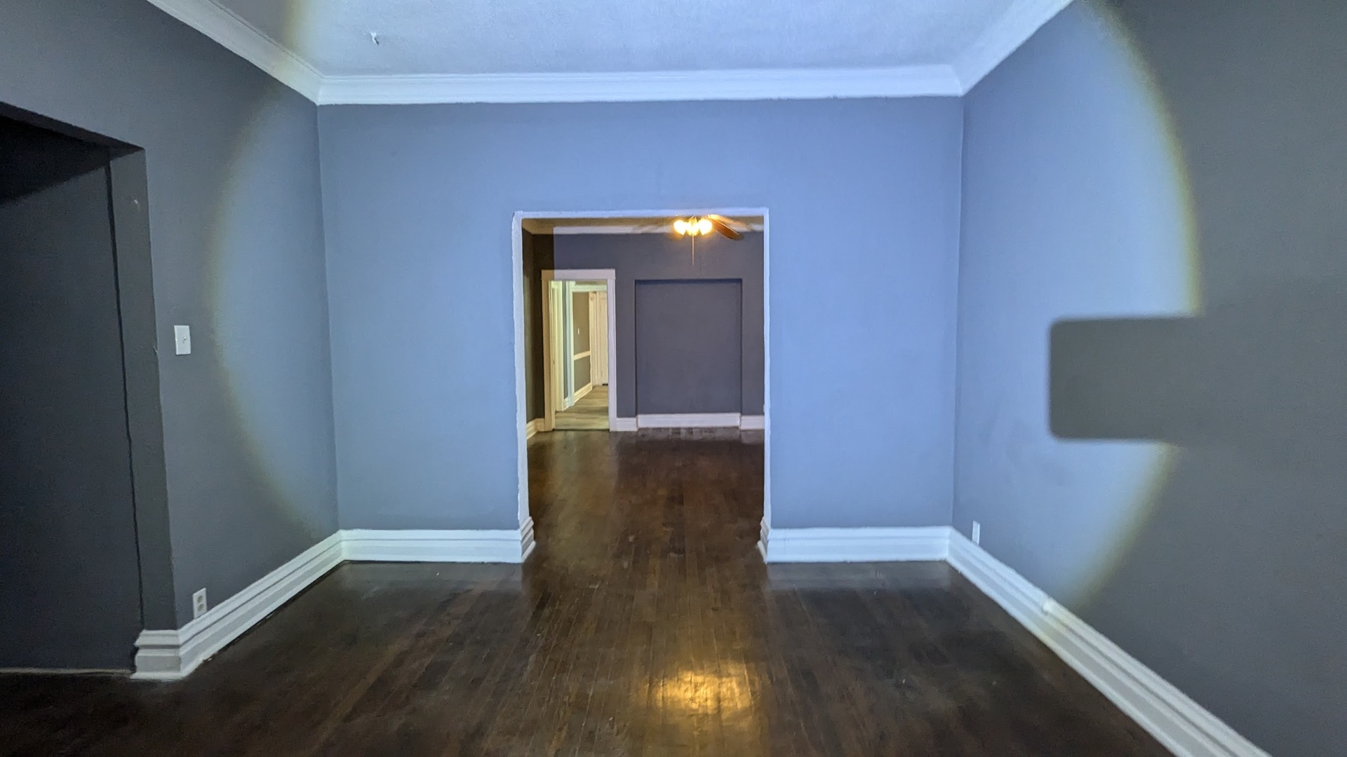 7249 South Princeton Avenue Chicago, IL 60621 - Photo 12 of 14 a view of empty room with wooden floor and cabinet