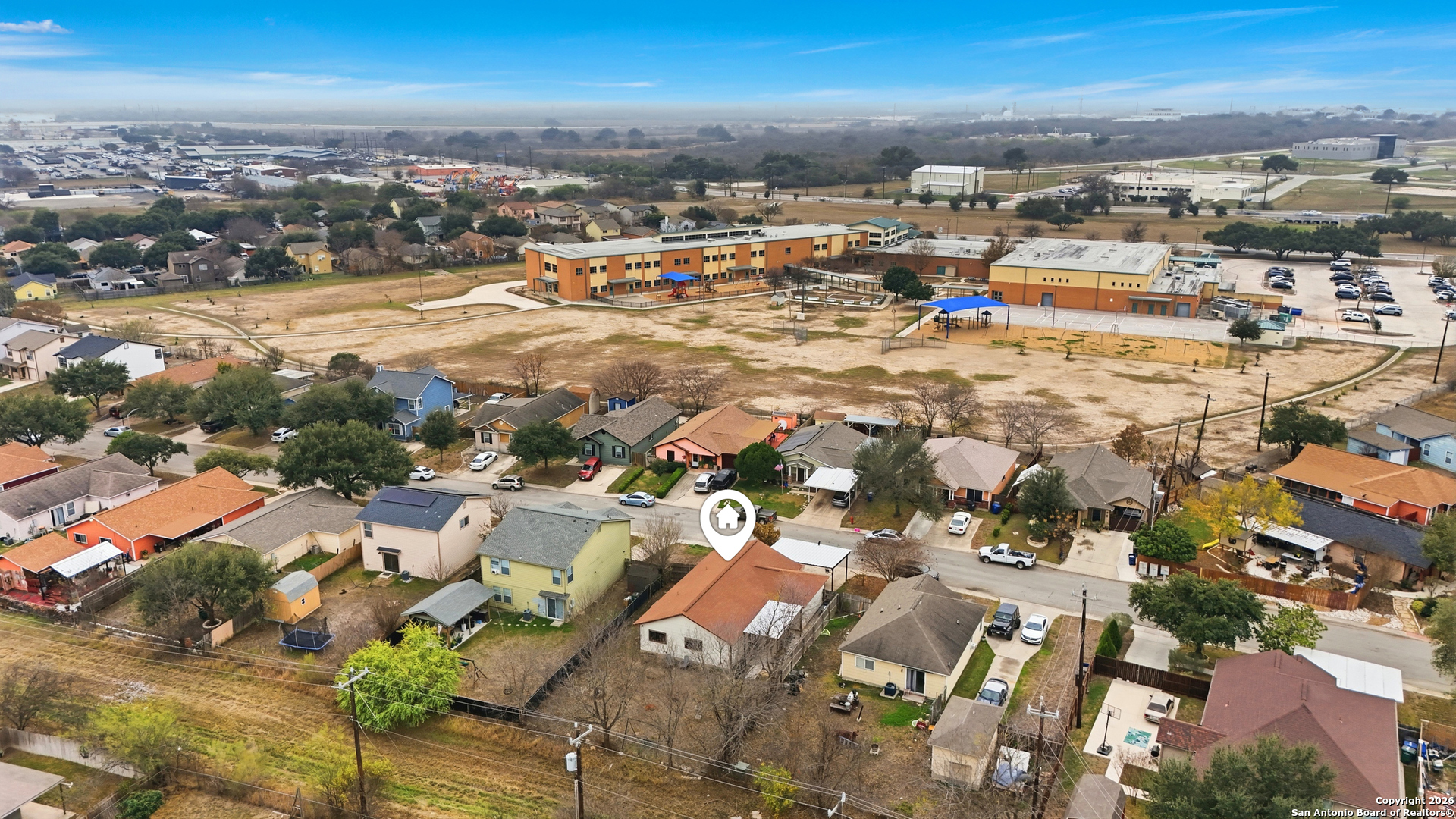 814 Inks Farm San Antonio, TX 78228 - Photo 29 of 32 an aerial view of residential building with parking
