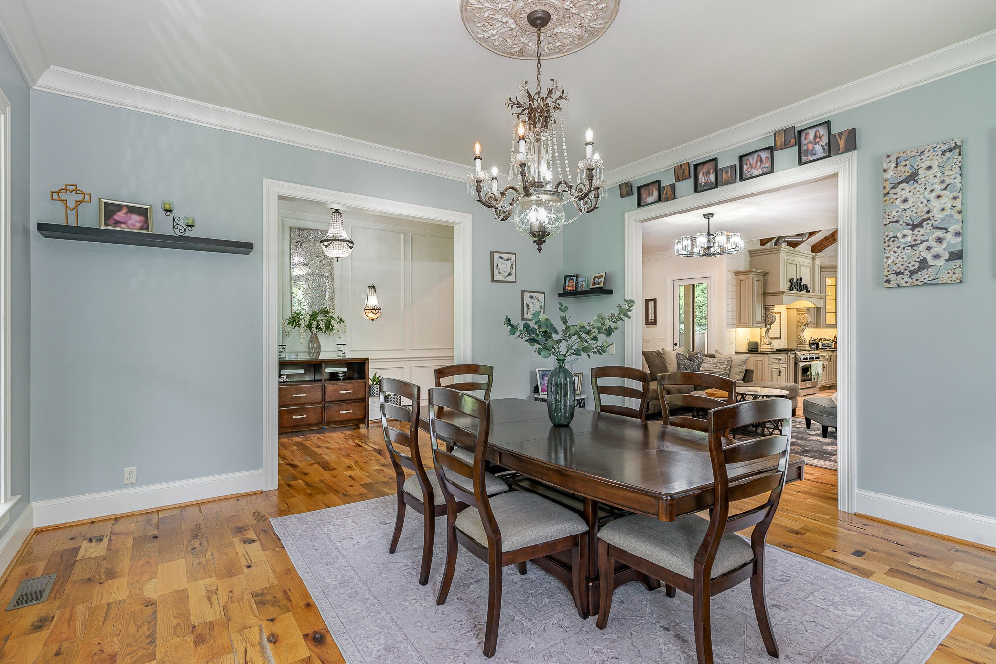 4289 Peytonsville-Trinity Road Franklin, TN 37064 - Photo 24 of 67 a view of a dining room with furniture and chandelier
