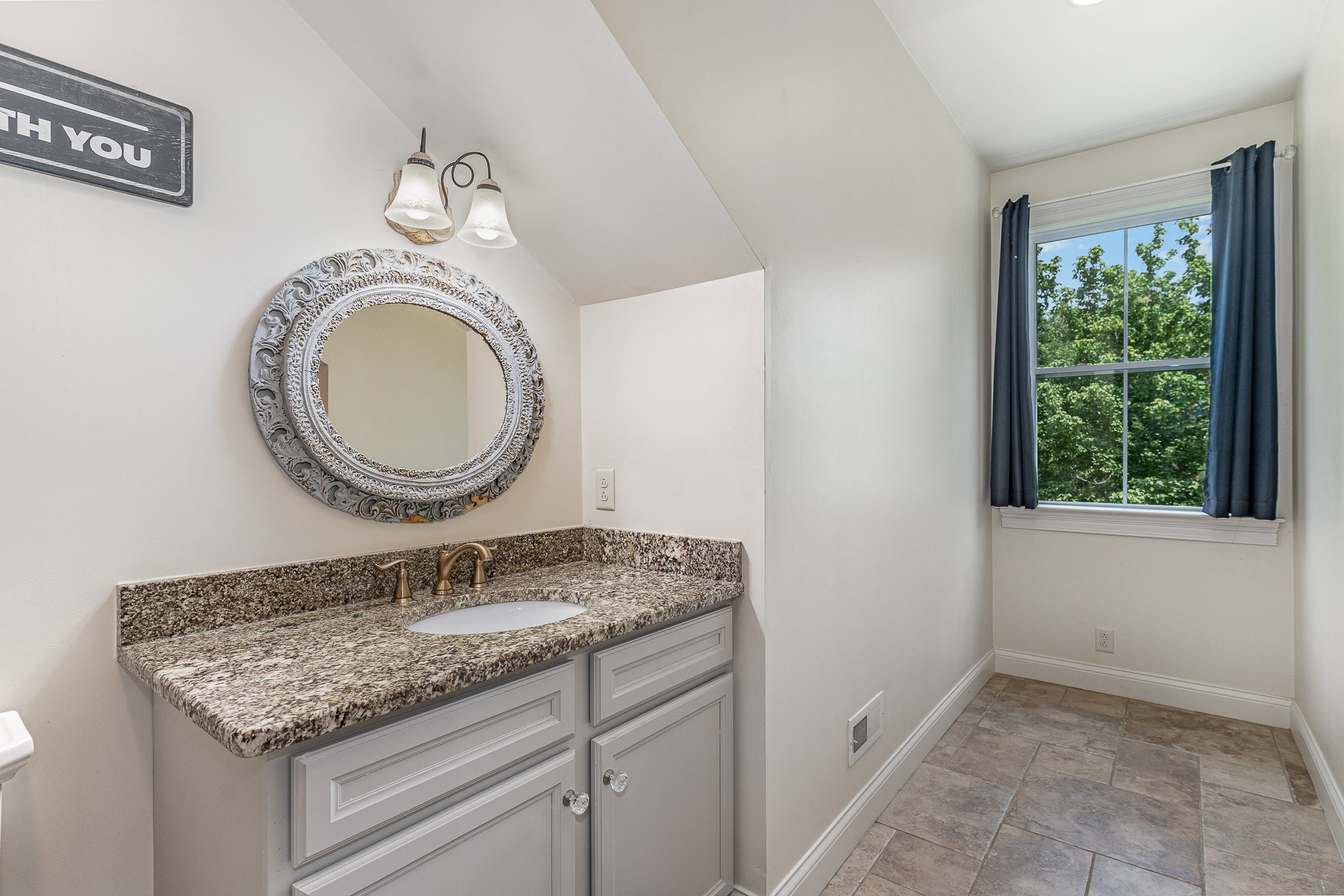 4289 Peytonsville-Trinity Road Franklin, TN 37064 - Photo 40 of 67 a bathroom with a granite countertop double vanity sink and a mirror