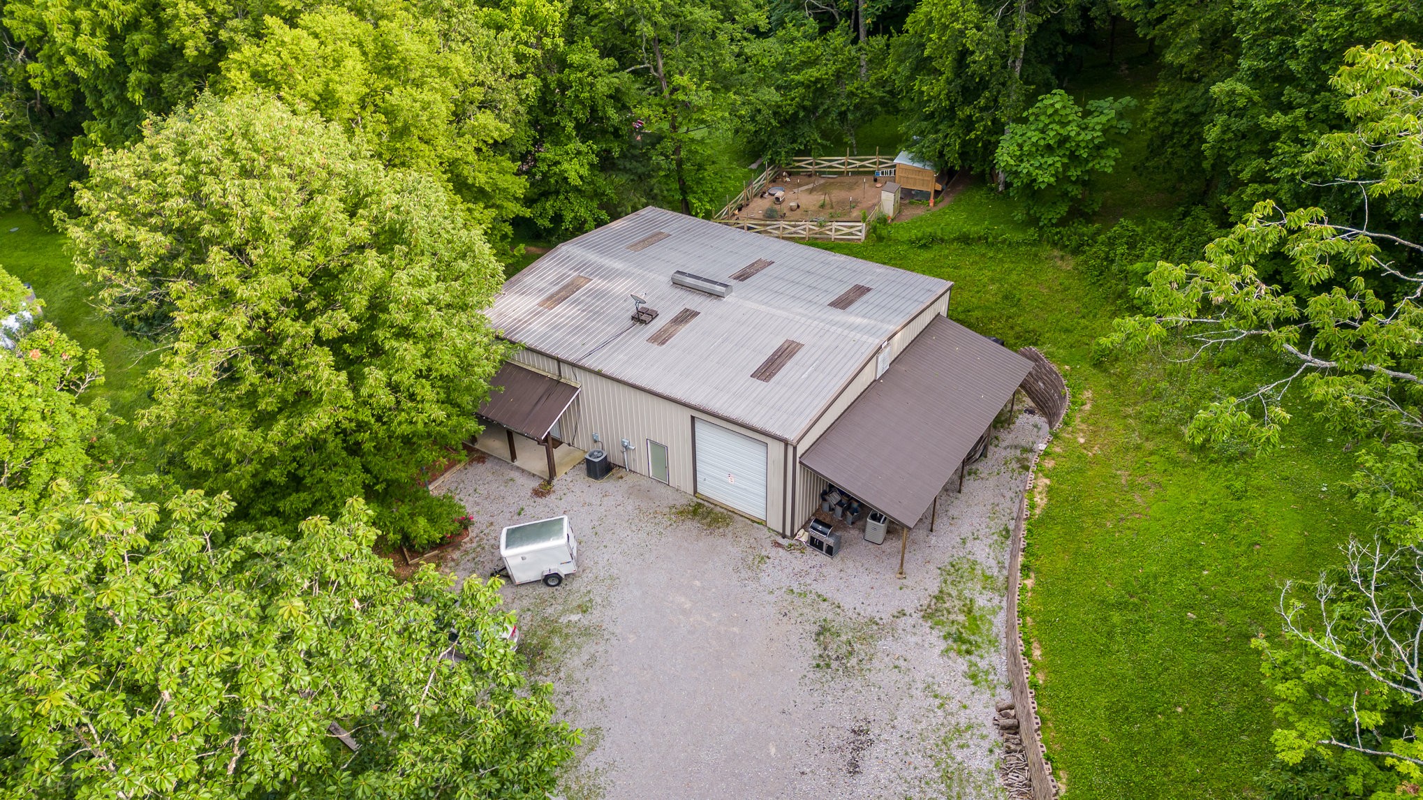 4289 Peytonsville-Trinity Road Franklin, TN 37064 - Photo 59 of 67 an aerial view of a house with a yard basket ball court and outdoor seating