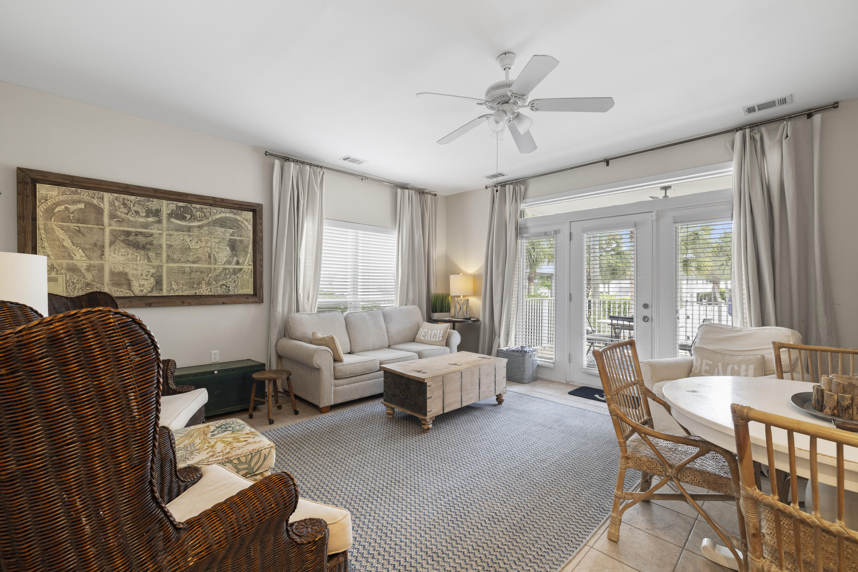 4192 East County Highway 30A, Unit A Santa Rosa Beach, FL 32459 - Photo 14 of 30 a living room with furniture and a large window