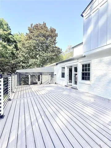 a front view of a house with a patio