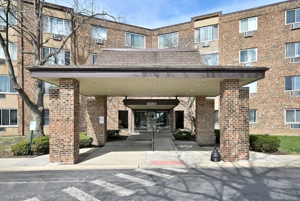 a view of a building with a outdoor space