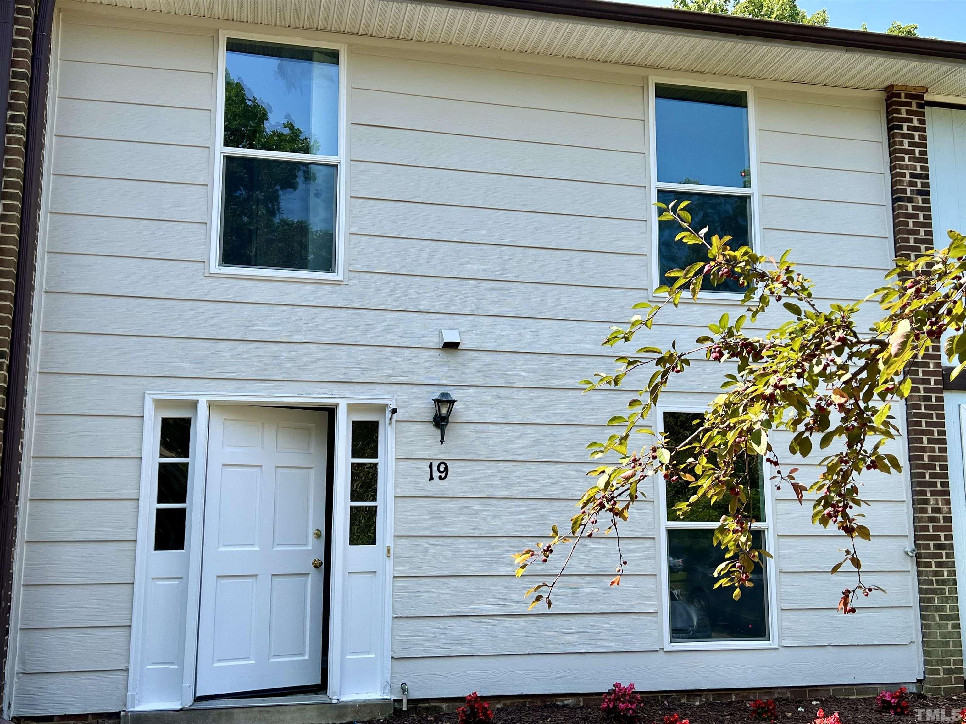 a view of front door of house