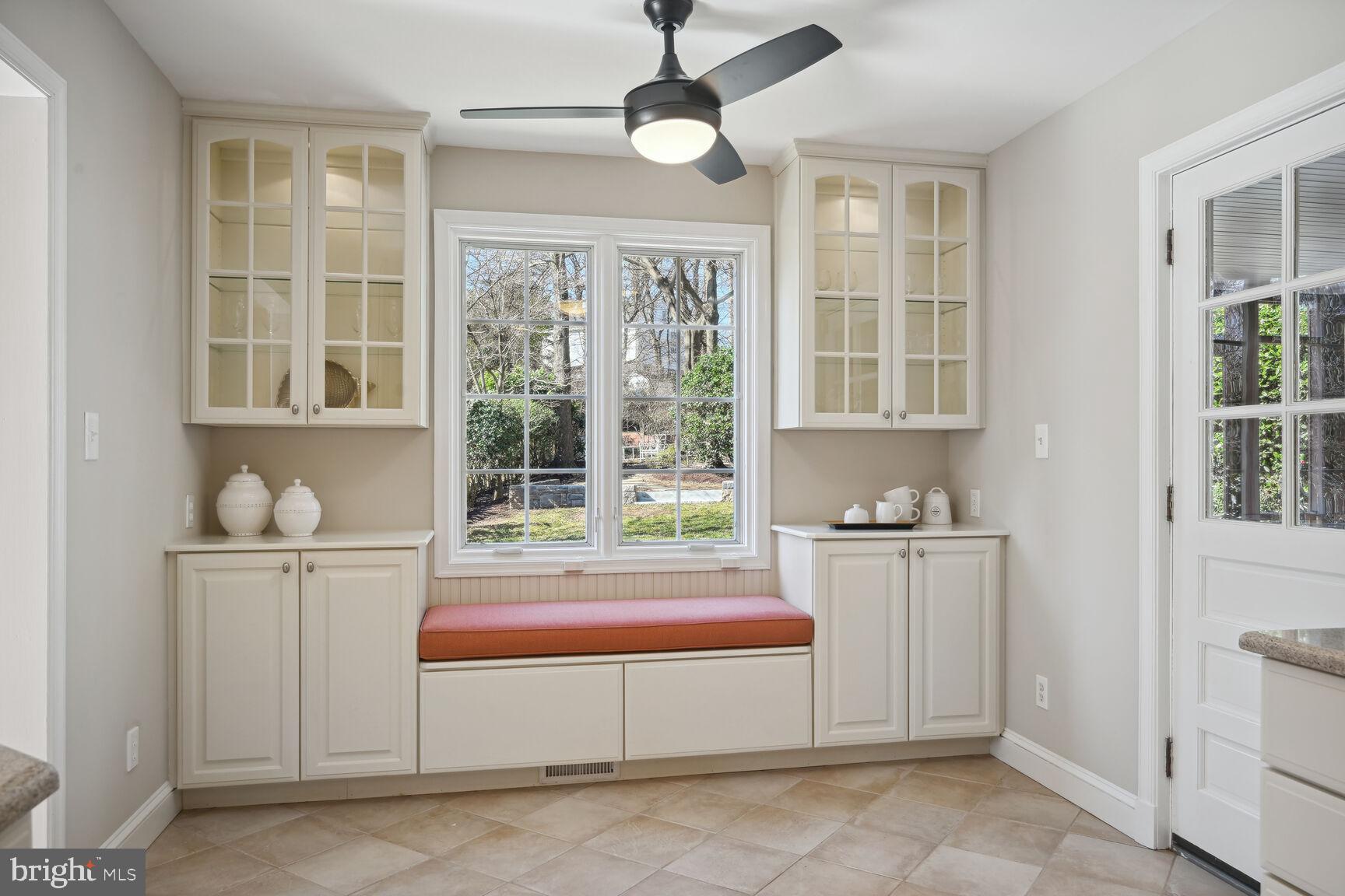315 Ellsworth Drive Silver Spring, MD 20910 - Photo 15 of 49 Custom glass built in shelves and a sitting bench