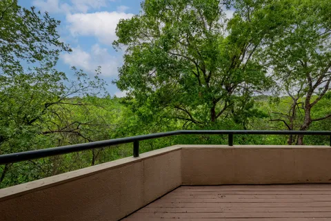 a view of mountain view from a balcony