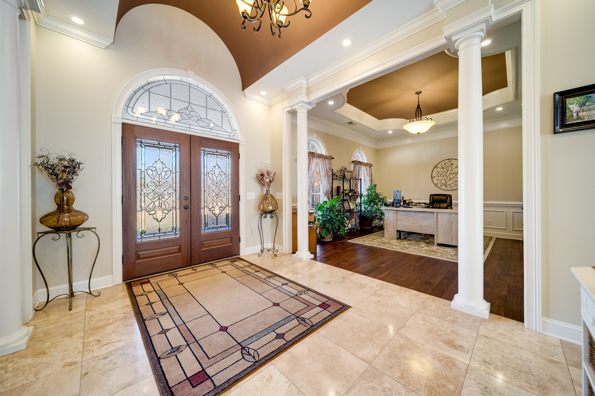 236 Raymond Hodges Road Cottontown, TN 37048 - Photo 15 of 37 a view of an entryway with a chandelier