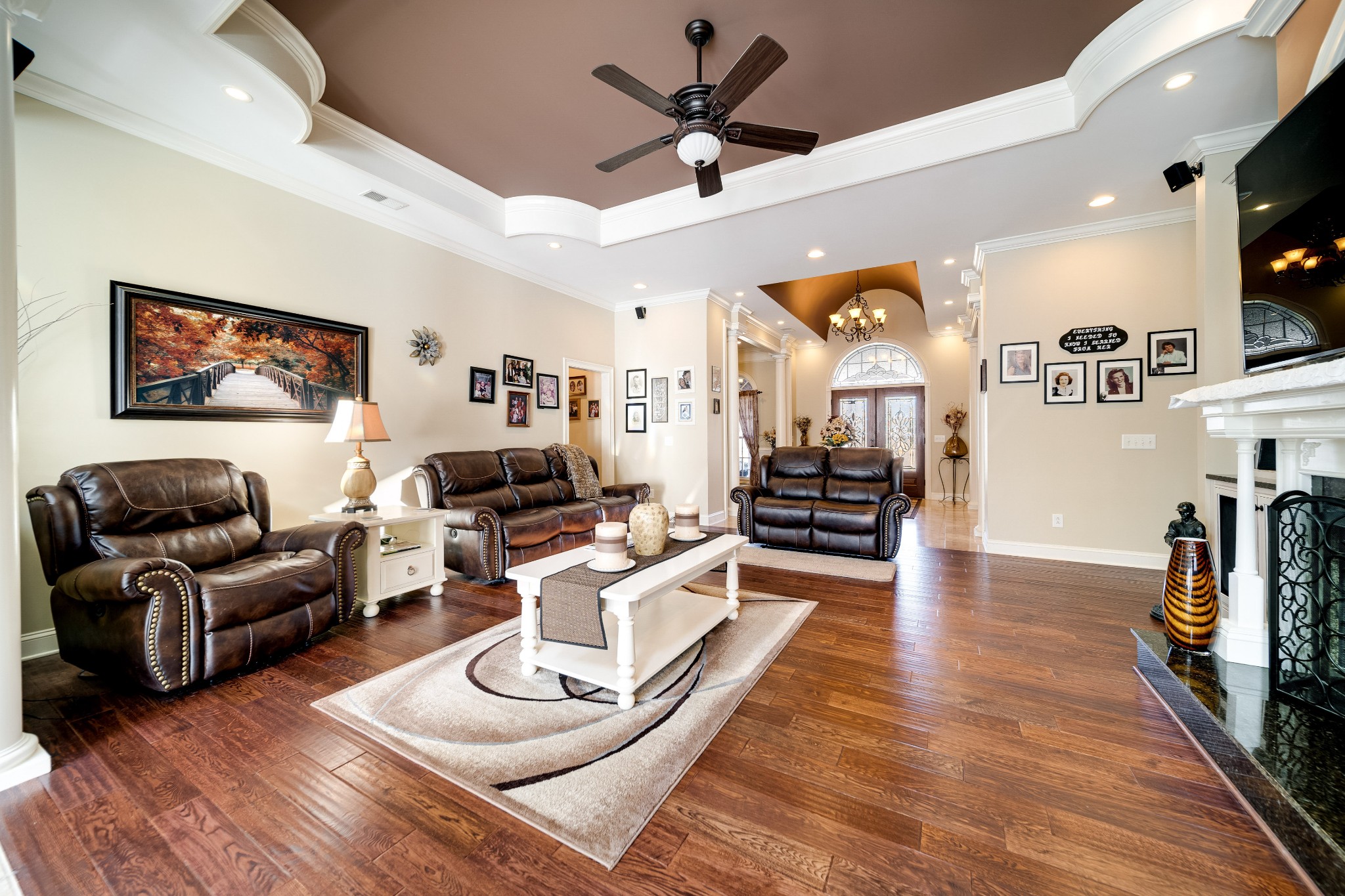 236 Raymond Hodges Road Cottontown, TN 37048 - Photo 31 of 37 a living room with furniture and a wooden floor