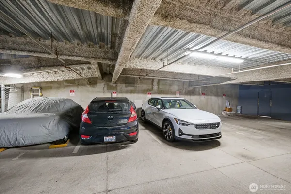 a car parked in a parking