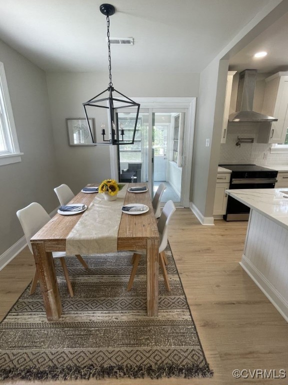 8306 Dade Road Richmond, VA 23227 - Photo 4 of 21 Dining room featuring light wood finished floors,