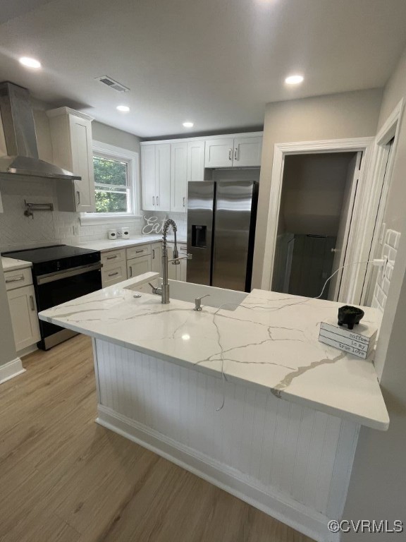 8306 Dade Road Richmond, VA 23227 - Photo 5 of 21 Kitchen featuring stainless steel fridge with ice