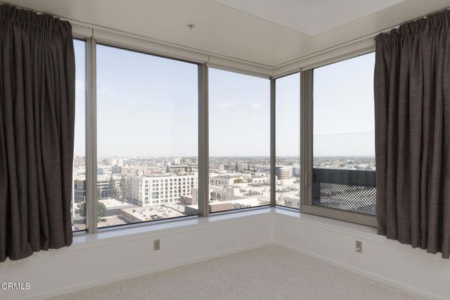 a view of a city from a window