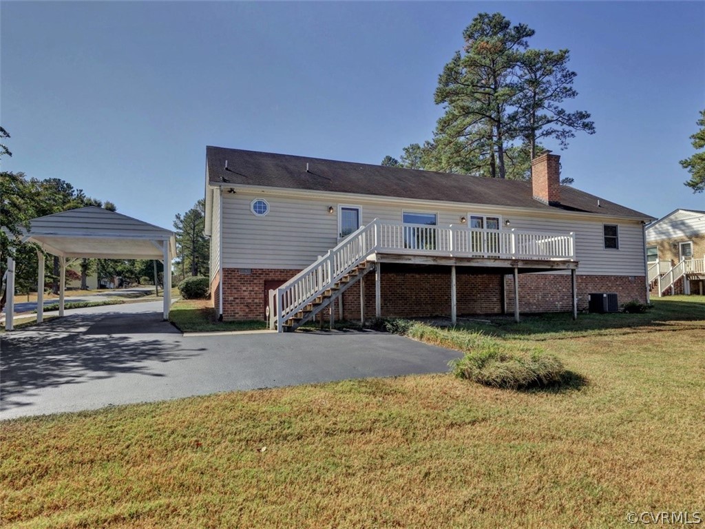 7936 Concho Road North Chesterfield, VA 23237 - Photo 24 of 24 a view of a house with a patio