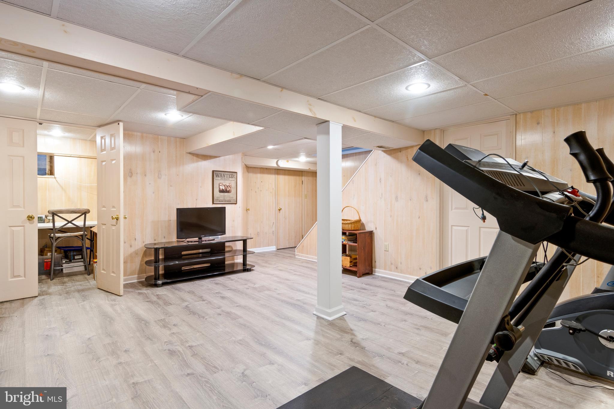 402 Briarwood Road Wallingford, PA 19086 - Photo 21 of 25 Finished Basement w/ office nook and laundry room