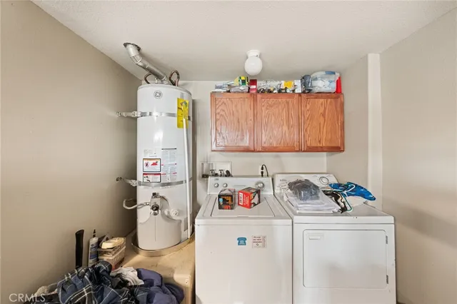 a room with storage and utility