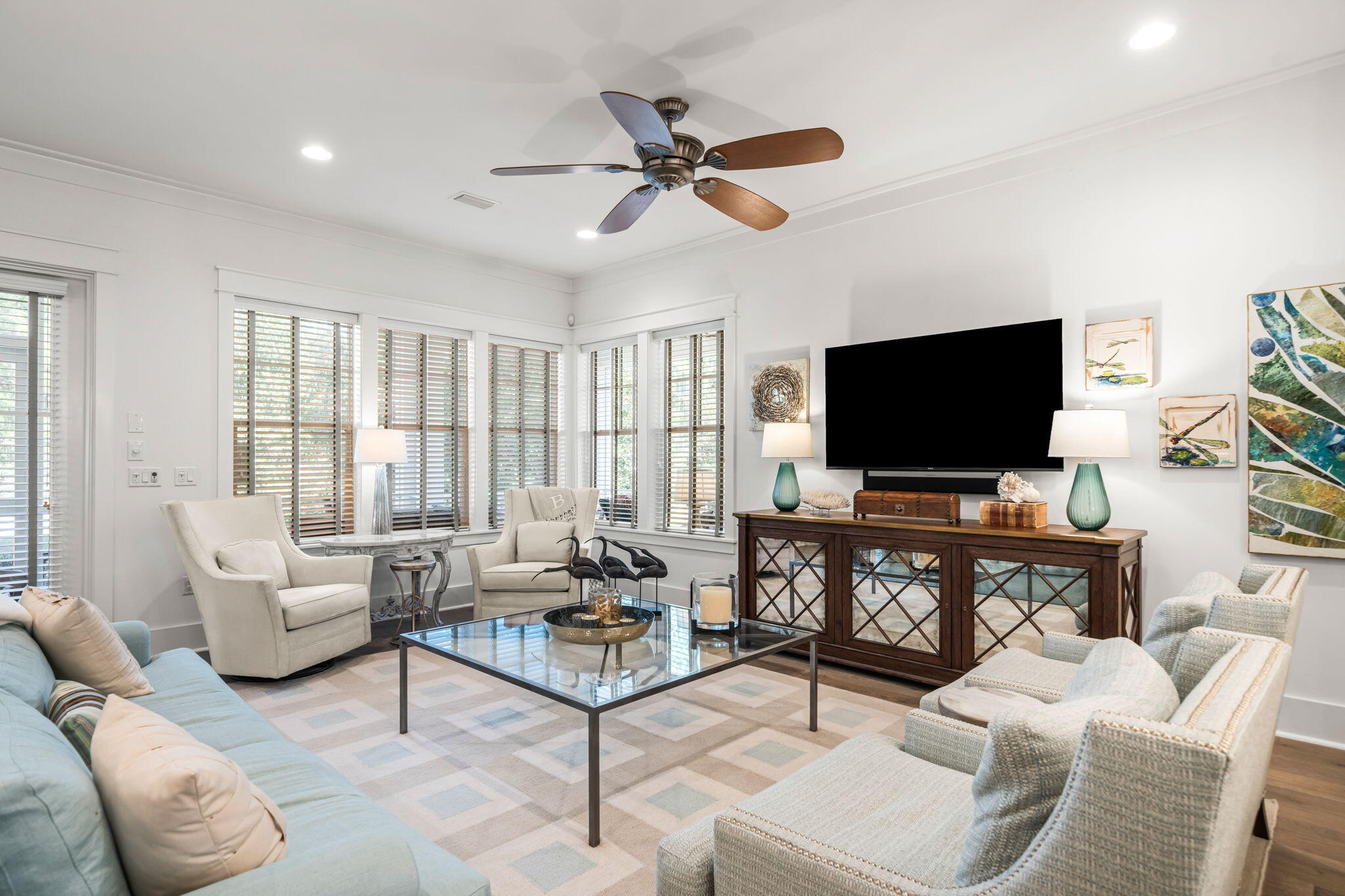 237 Splash Drive Inlet Beach, FL 32461 - Photo 5 of 50 a living room with furniture and a flat screen tv