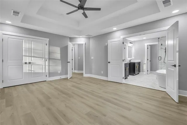 a view of a livingroom with a furniture