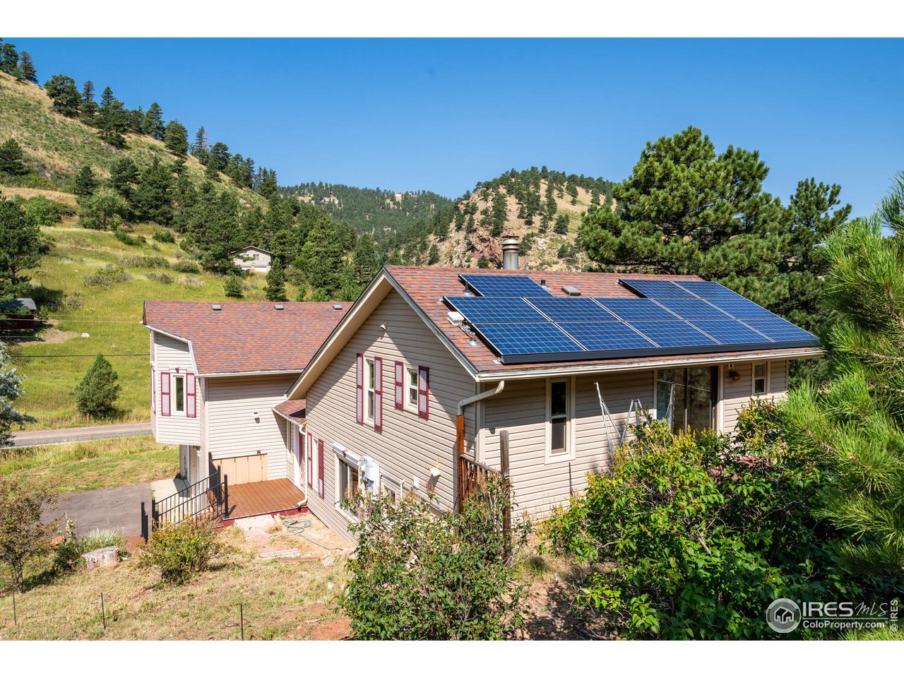 6778 Olde Stage Road Boulder, CO 80302 - Photo 2 of 40 Aerial showing Solar PV (5.39 KW) system new in 2014