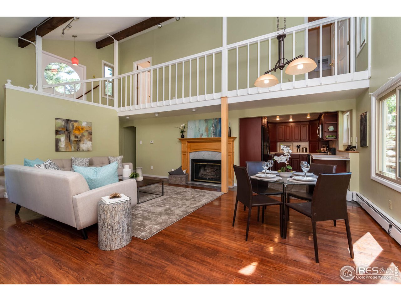 6778 Olde Stage Road Boulder, CO 80302 - Photo 8 of 40 Living and dining toward upper level