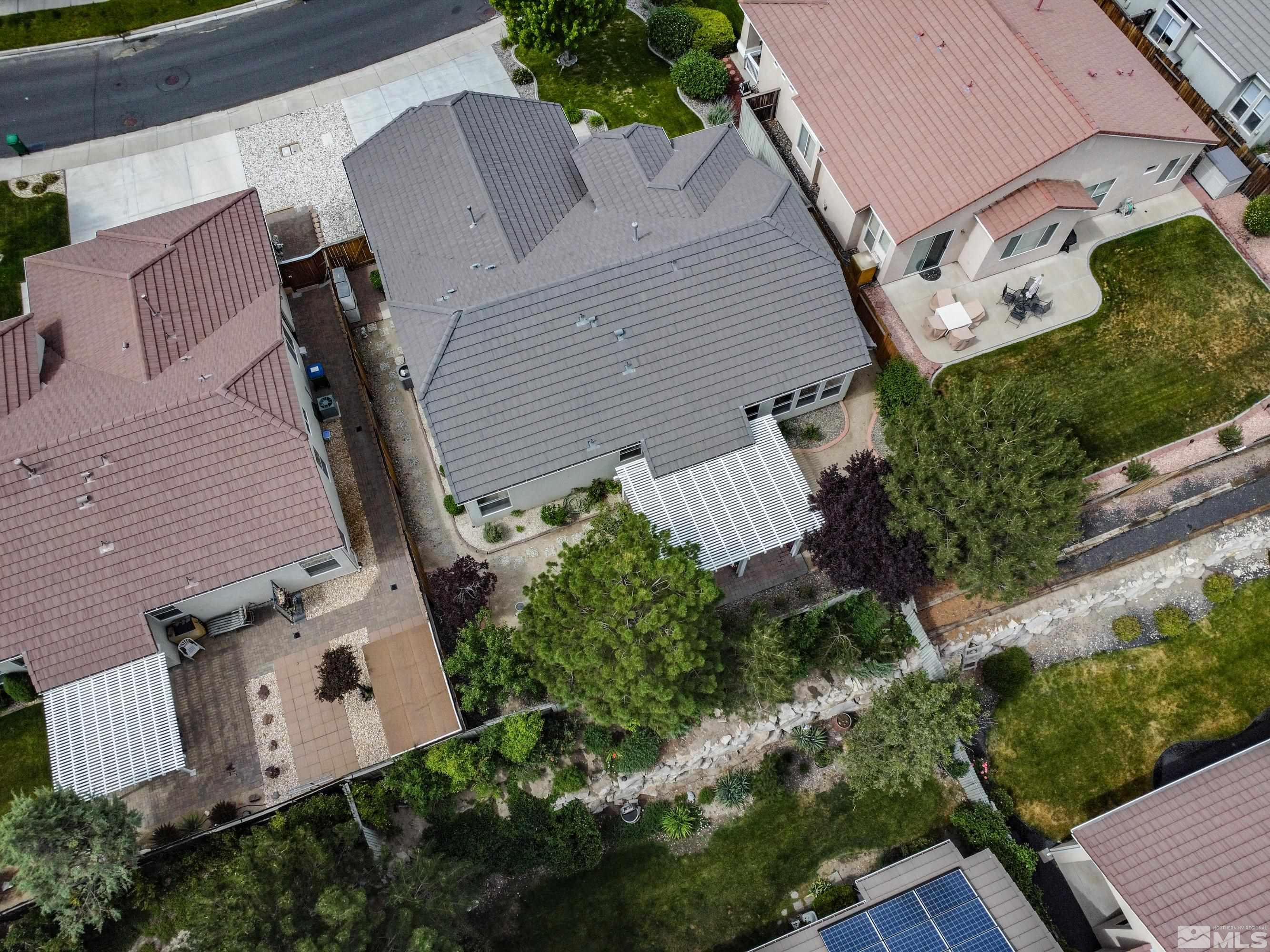 10445 Arbor Way Reno, NV 89521 - Photo 36 of 39 an aerial view of a house with garden space and street view