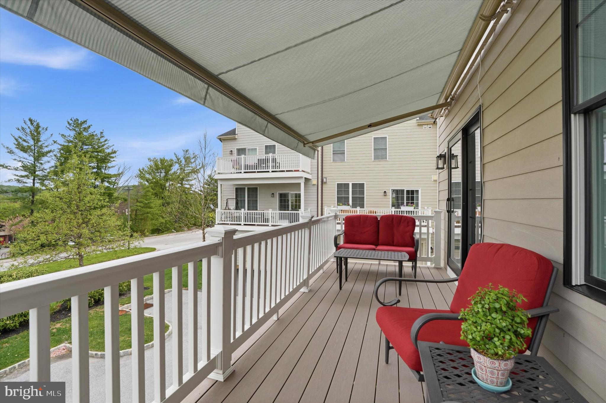 101 Agnes Grace Lane Wayne, PA 19087 - Photo 8 of 26 Deck with retractable awning