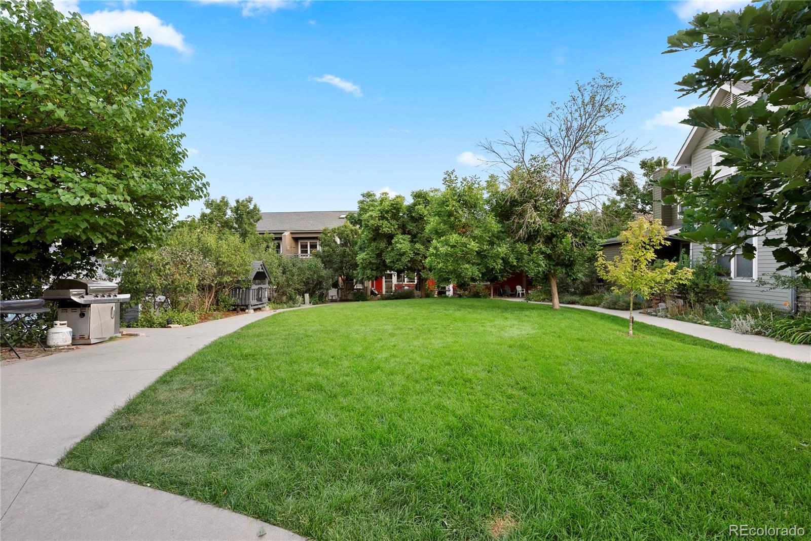 4742 16th Street Boulder, CO 80304 - Photo 41 of 48 a view of a garden with trees