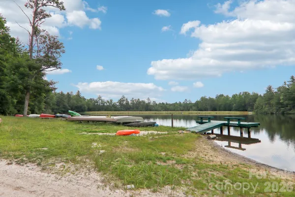 a view of lake with outdoor space