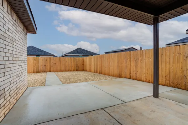 a house with white door
