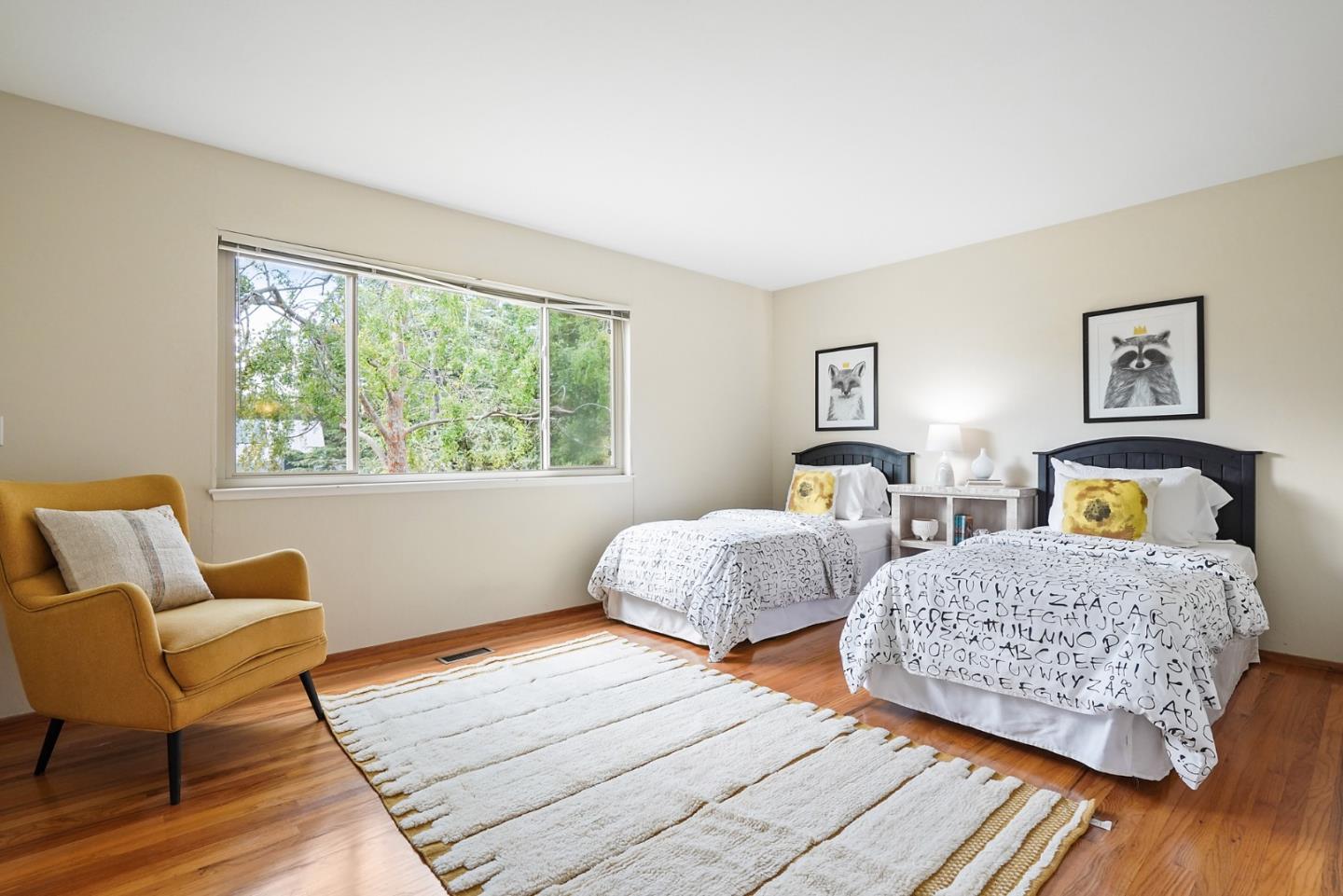 810 Cedro Way Stanford, CA 94305 - Photo 21 of 36 a bedroom with two beds and a couch