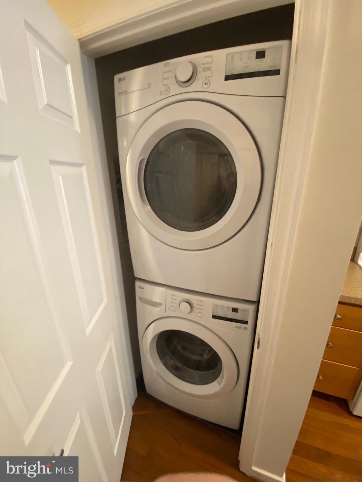 910 South Charles Street, Unit A Baltimore, MD 21230 - Photo 21 of 47 Full Size Stackable Washer/Dryer In Hall Closet