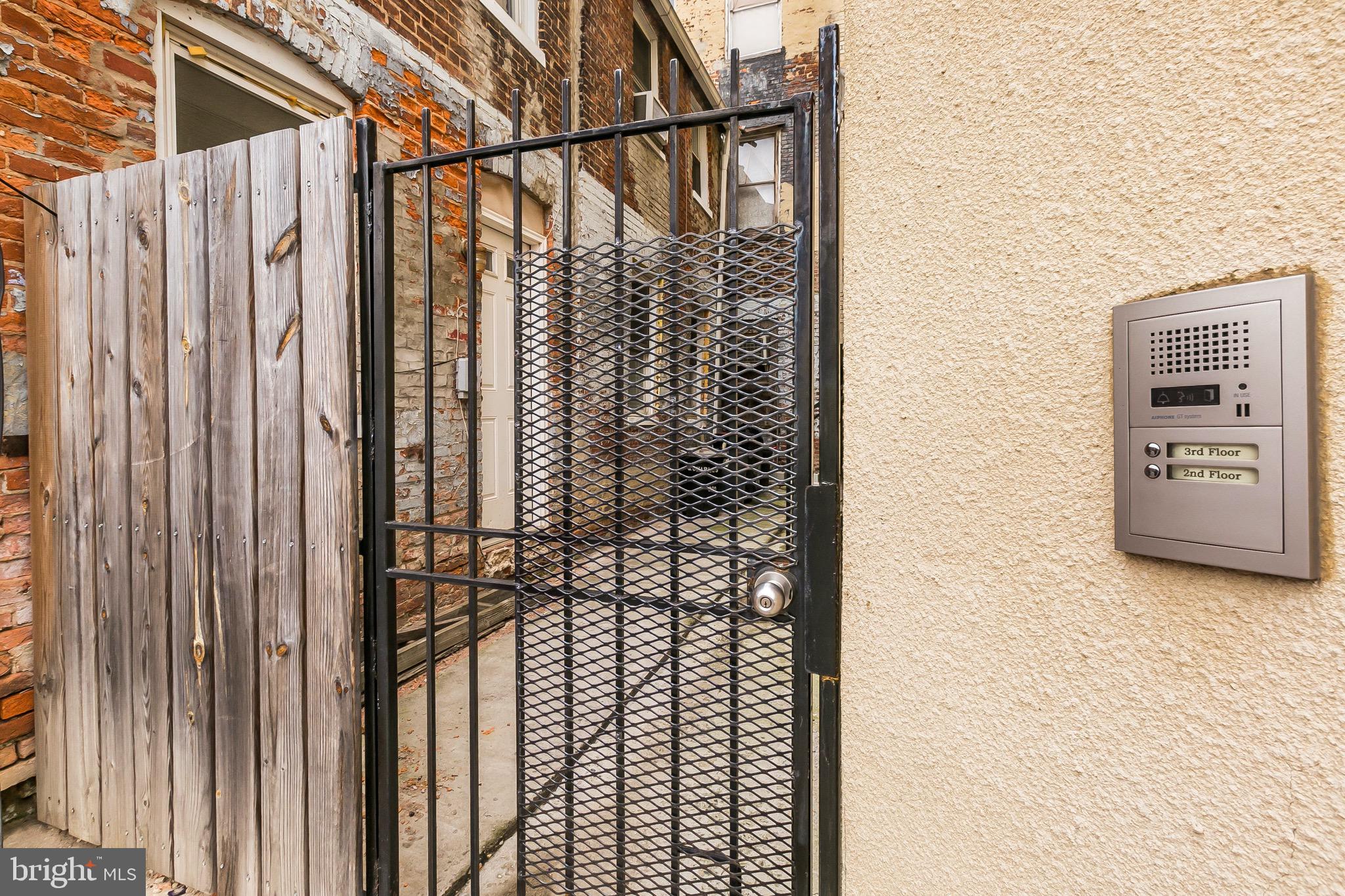 910 South Charles Street, Unit A Baltimore, MD 21230 - Photo 34 of 43 Buzzer at Rear Gate