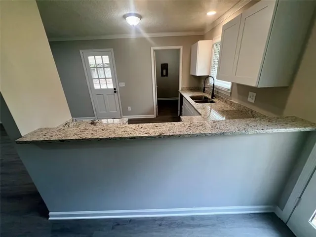 a close view of sink and mirror