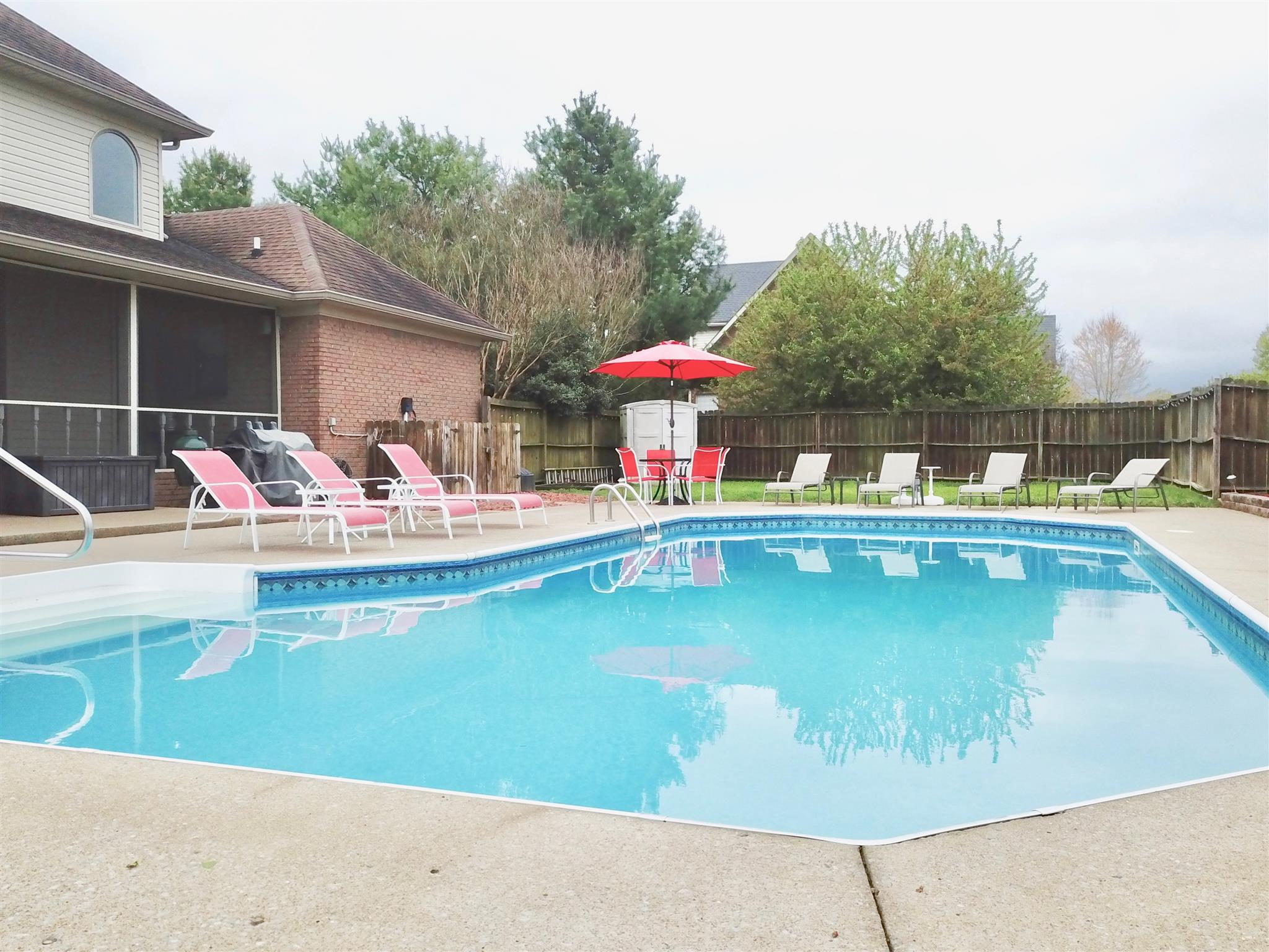 4871 Sango Road Clarksville, TN 37043 - Photo 6 of 30 a view of a swimming pool with chairs