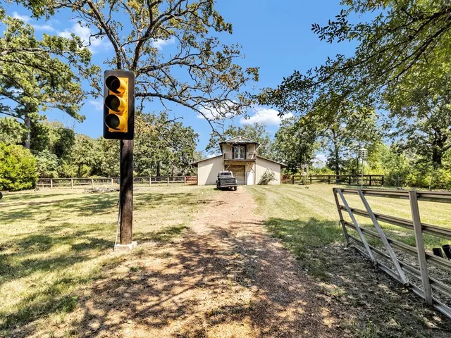 a view of road with trees