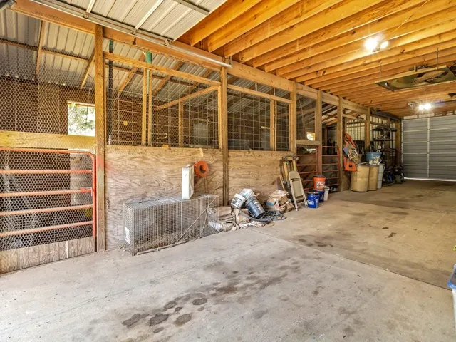 a view of a bike garage