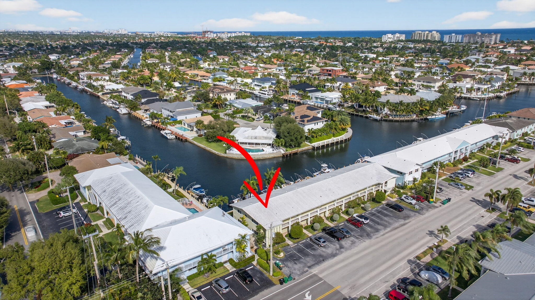 2311 Northeast 36th Street, Unit 2A Lighthouse Point, FL 33064 - Photo 35 of 35 39-web-or-mls-2311 Drone--14