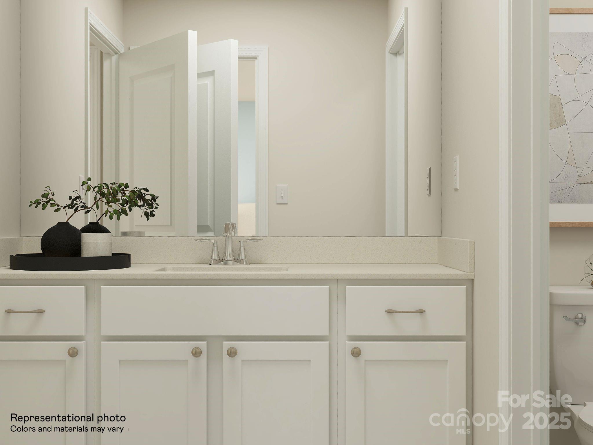 2281 Moon Crst Road Lancaster, SC 29720 - Photo 17 of 25 a bathroom with a sink vanity and a mirror