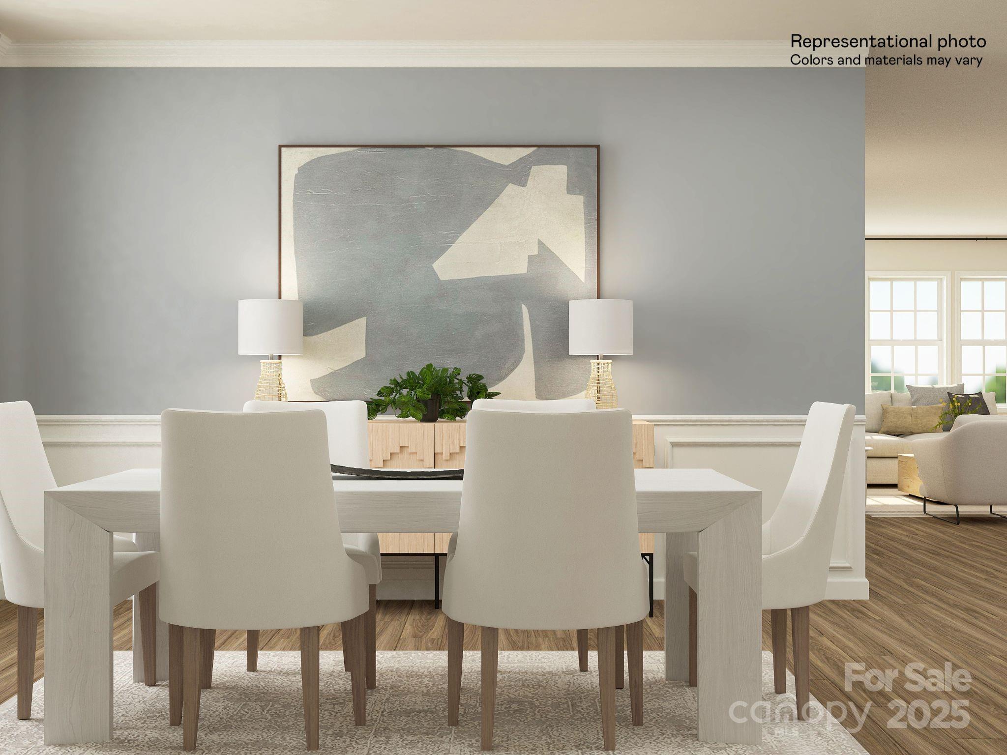2281 Moon Crst Road Lancaster, SC 29720 - Photo 7 of 25 a view of a dining room with furniture and wooden floor