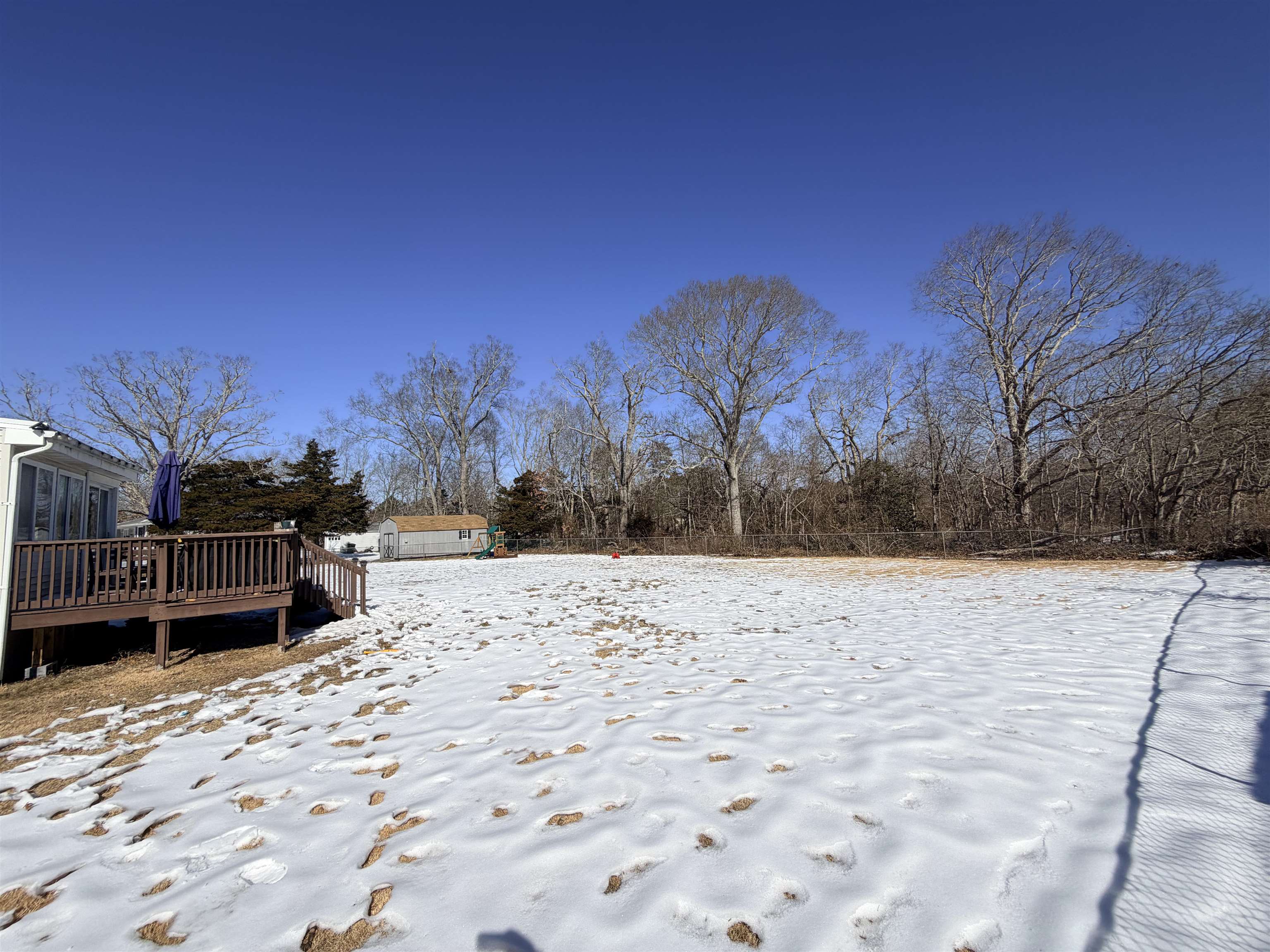 48 Siegtown Road Cape May Court House, NJ 08210 - Photo 20 of 21 a view of a yard with a snow