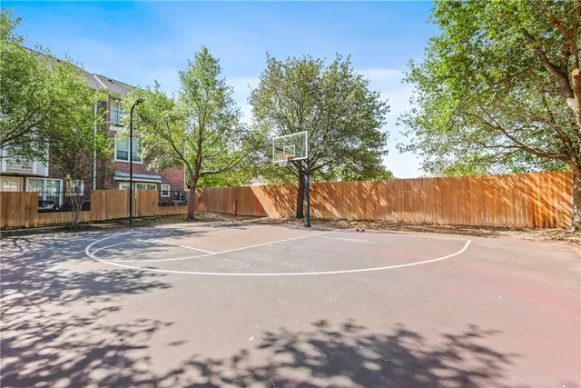 a view of a basketball court