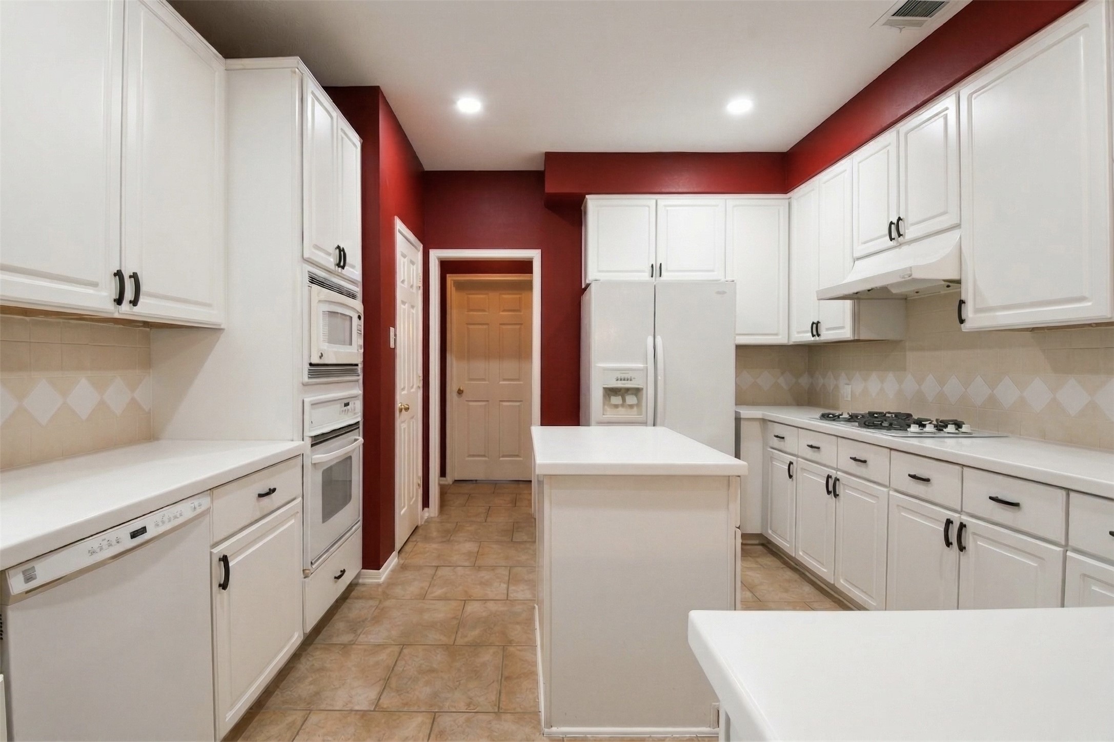 20423 Forest Drive Spring, TX 77388 - Photo 18 of 49 a large kitchen with stainless steel appliances granite countertop a refrigerator and a stove top oven