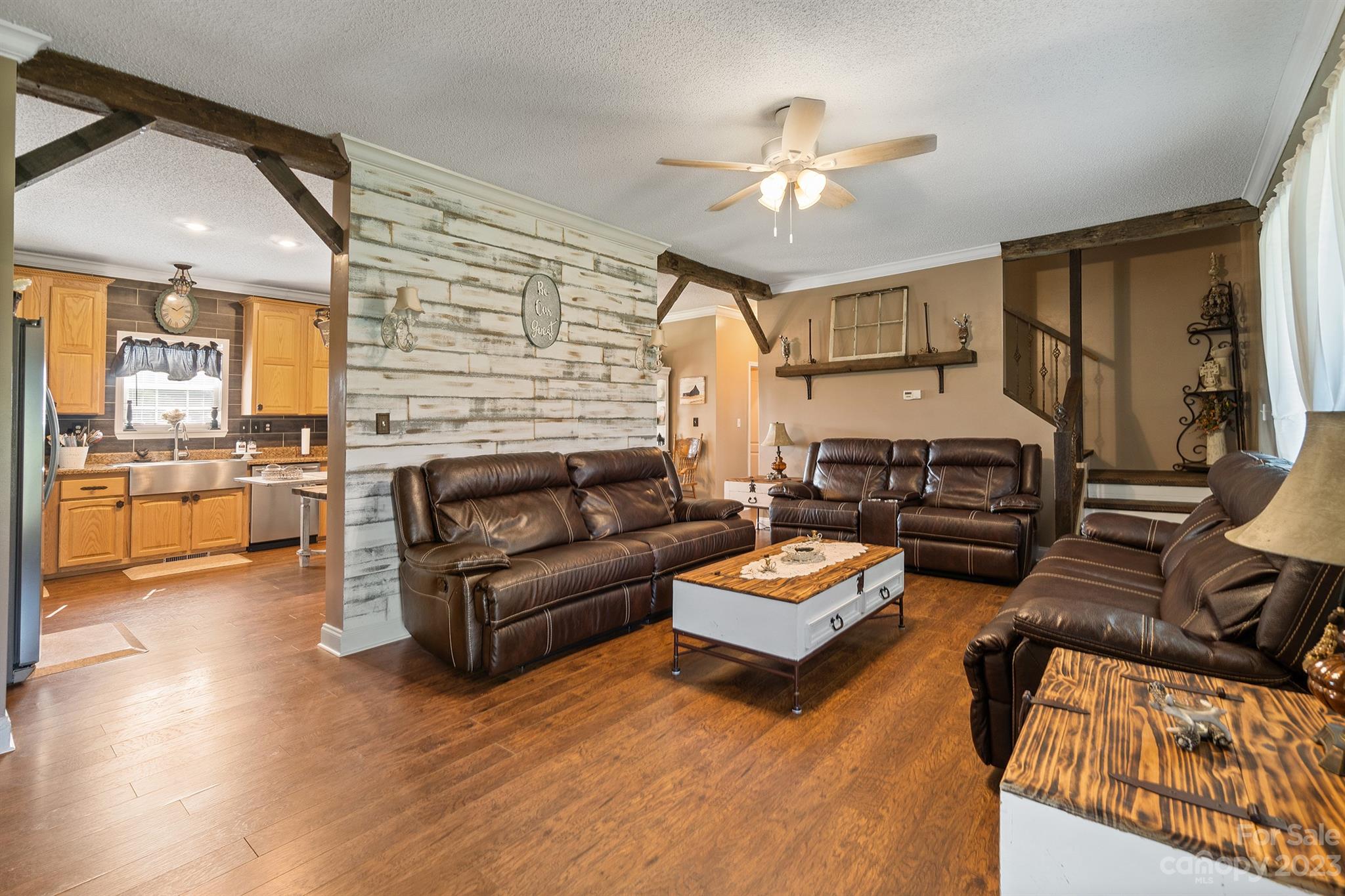 515 Brawley Road Cleveland, NC 27013 - Photo 14 of 39 a living room with furniture and a fireplace
