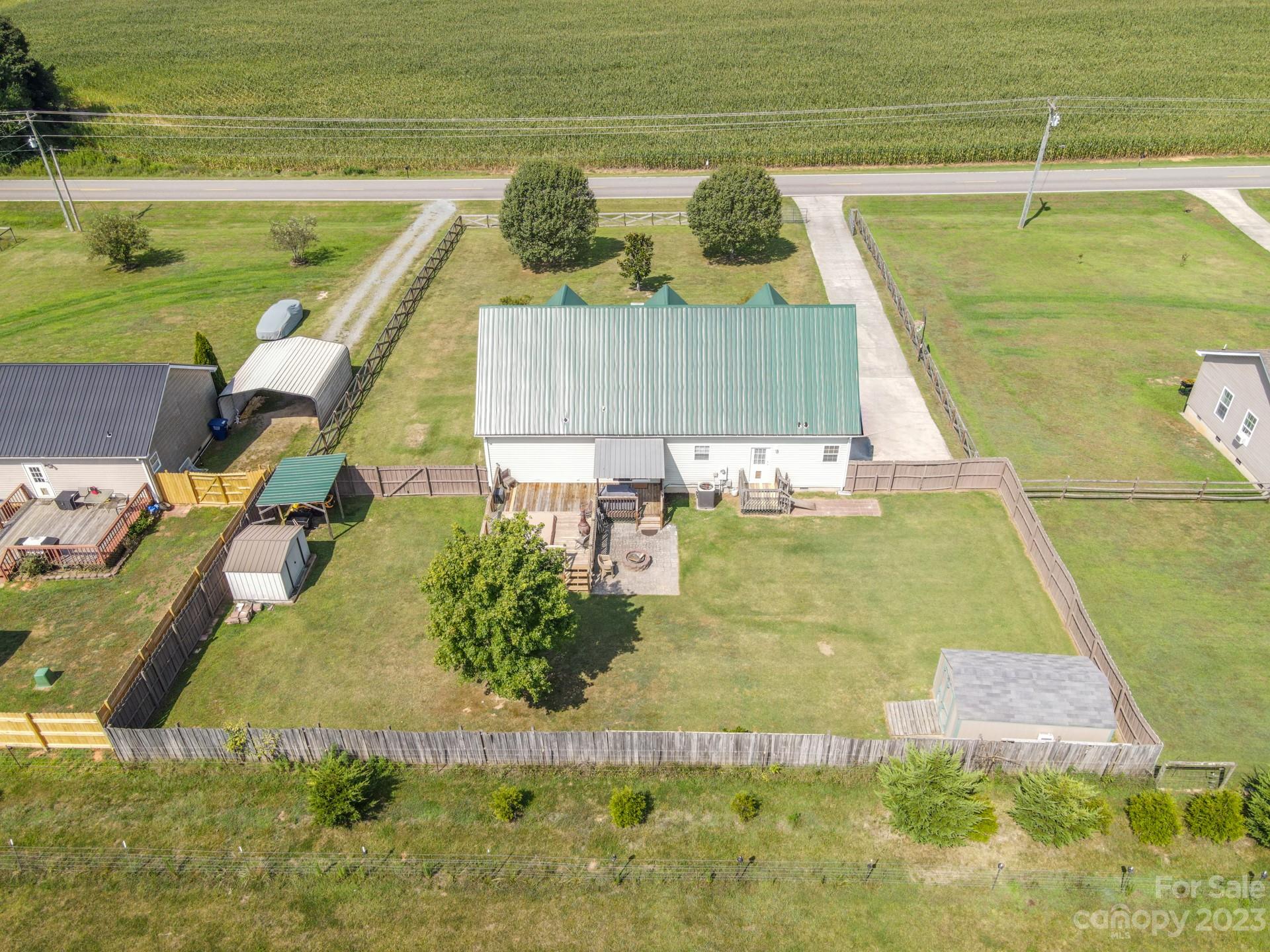 515 Brawley Road Cleveland, NC 27013 - Photo 5 of 39 a view of a swimming pool with a yard