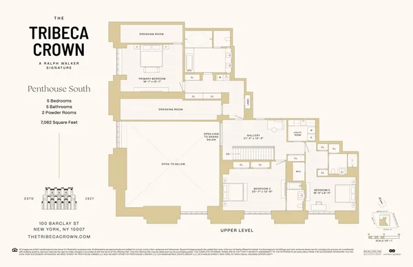 $25,950,000 | 100 Barclay Street, Unit PHSOUTH | TriBeCa