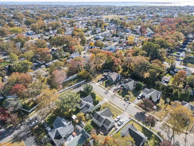 an aerial view of a city with lots of residential buildings