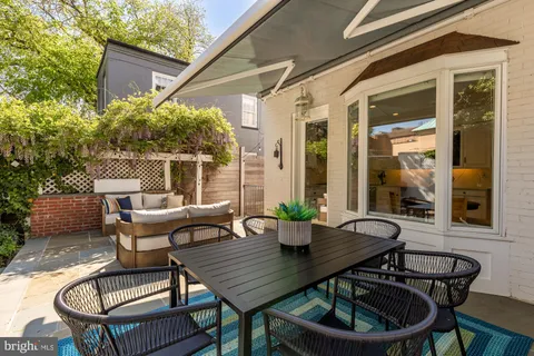 a view of a brick wall